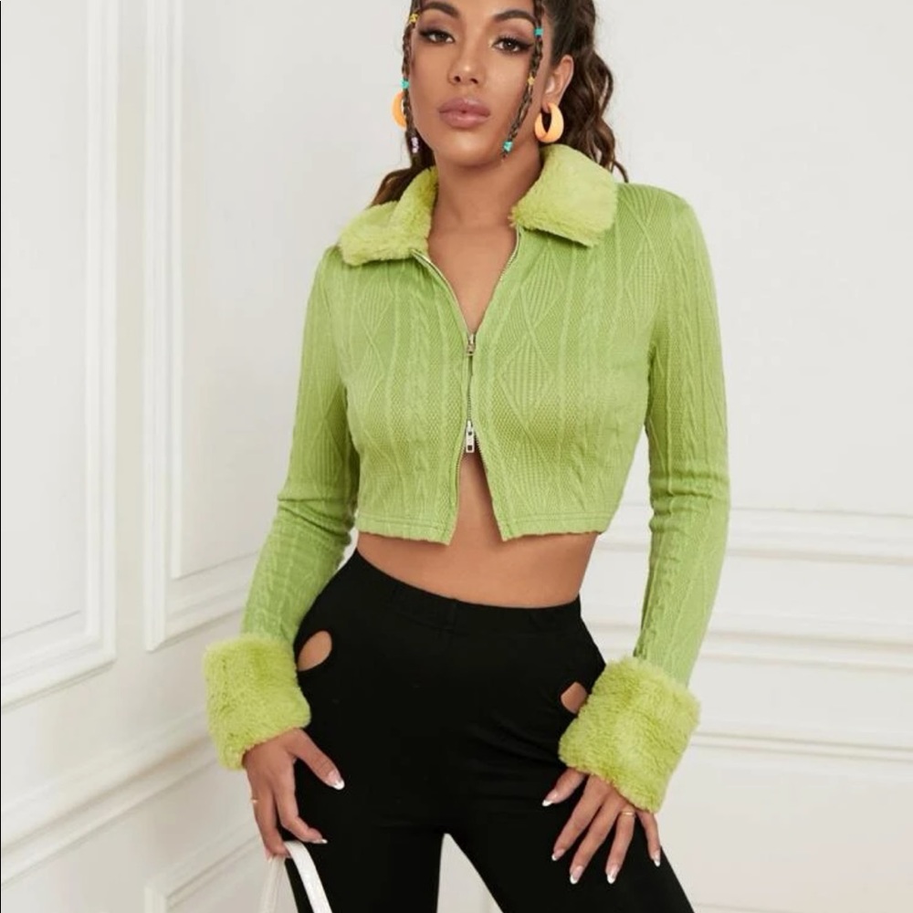 Knit Crop Jacket